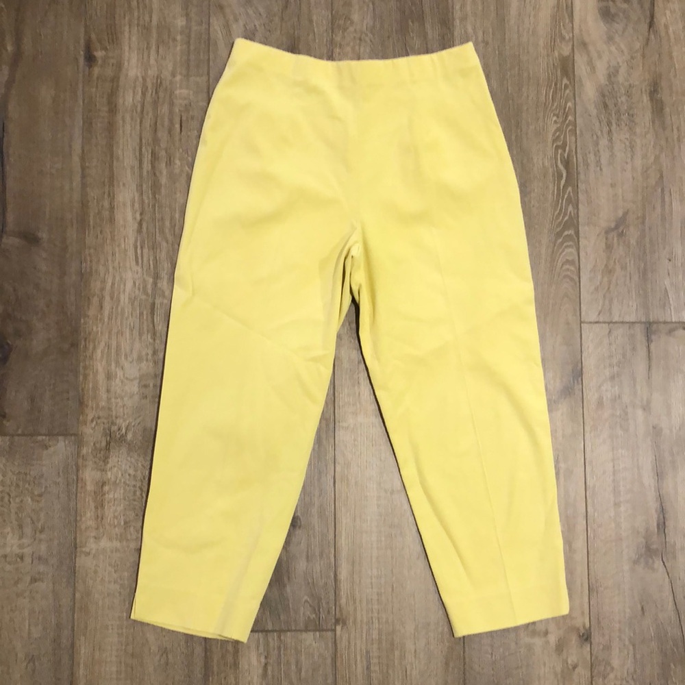 FABRIZIO GIANNI Side Zip Crop Pants w/Stretch